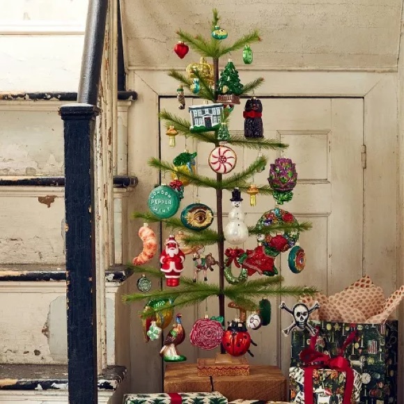 John Derian for Target | Festive Reindeer Ornament with Gold and Green Details - Picture 4 of 6